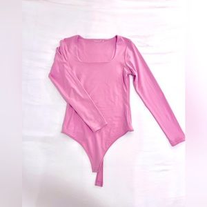 Bubblegum pink Abercrombie and Fitch bodysuit